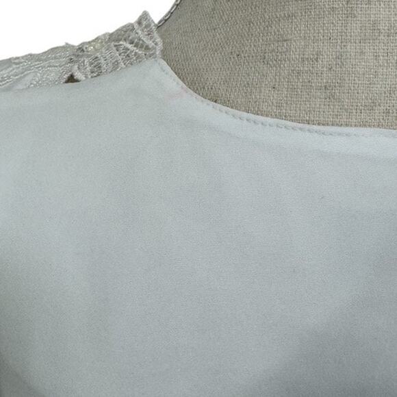 "KATHIE LEE" Vintage,Lacy,Sheer,Button Blouse,Angel,Pure,Cottage Core,Feminine - Picture 4 of 11